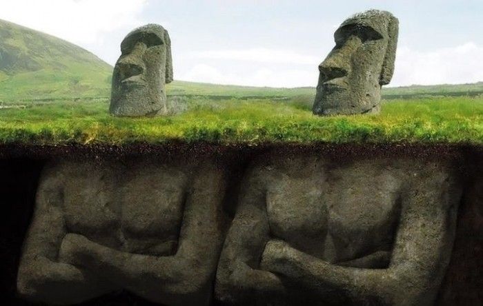 جزيرة القيامة ولغز التماثيل الحجرية العملاقة
