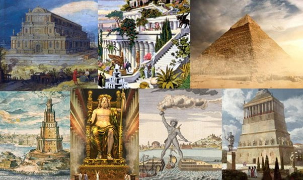 عجائب الدنيا السبع في العالم القديم من بناها وأين تقع